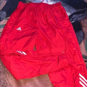 Red Adidas Windbreaker Pants